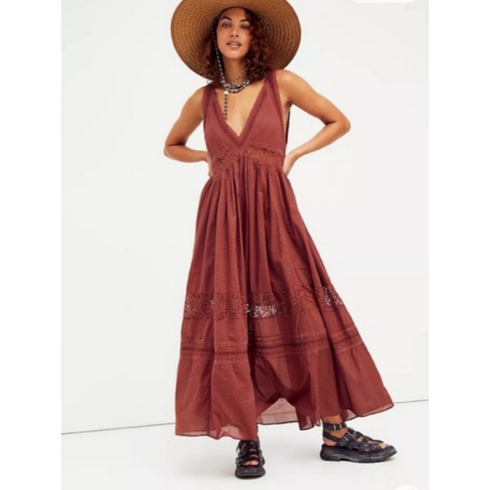 Free People Carla Lace Maxi Dress